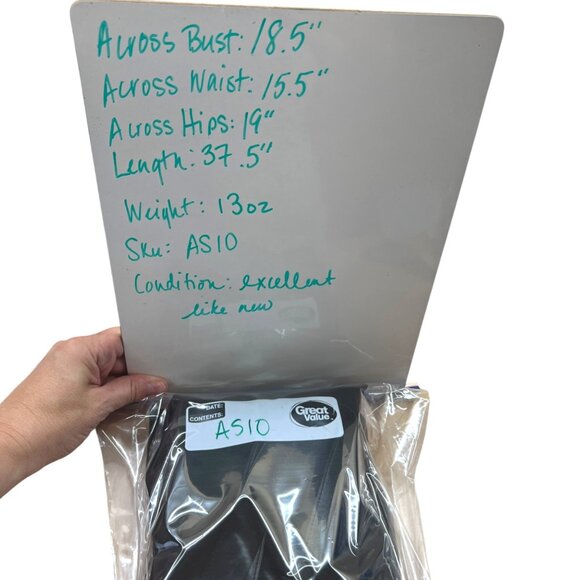 ModCloth Black Belted Sheath Dress Short Sleeve Size Large - Picture 10 of 10